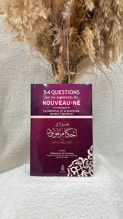 54 questions sur les jugements du nouveau-né - Mohammed Ali Ferkous - Editions Ibn Badis